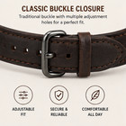 Leather Apple Watch Band 42mm 44mm Dark Brown Replacement Strap New Veracelli
