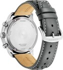 New Citizen Eco-drive Chronograph Gray Leather Strap 44mm Men s Watch Ca4500-24h