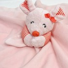 Carters Mouse Pink Lovey Plush Satin Stripes Bow Baby Security Blanket 16   