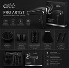 Pro Artist Black Professional Hair Dryer Ionic Diffuser 2000-2200w 2 Speed