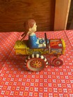 Vintage Marx Queen Of The Campus Wind Up Tin Toy  In Great Condition