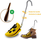Boot Stretchers For Cowboy Boots  2 Pack Adjustable Shoe Boot Stretcher For Men 