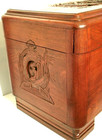 Vintage Asian Large Oak Chest Hand Carved 1930 s