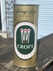 Croft Banquet Ale King Size 16 Oz Banktop keglined Flat Cranston Ri