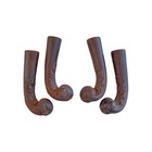 Vintage   Antique Cast Iron Matching Furniture Legs Feet Footed Set Of 4