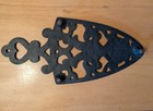 Vintage Cast Iron Trivet Friendship Amish Style Heart Birds Oven Wall Hang