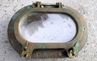 Vintage Brass Oval Porthole  Nautical Window  Heavy Duty