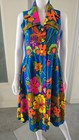 Vintage 1960s Psychedelic Set Hawaiian Dress Tiki 1970s Hot Pants His Hers 60s