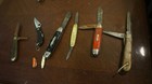 Lot Of 8  Used Pocket Knives Camillus Kamp King Robelson Japan As Is Lot 21