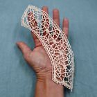 Lace Insert Antique French Handmade Bobbin Lace Applique Linen Vintage Lace