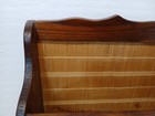 Vintage Wood  Wicker Magazine Rack  Vinyl Record Holder