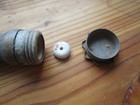 Set Of Original Bottom Cap thread bead wood Handle M17-stiel  h gran  Wwi Ww1