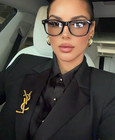  Square Frames   kylie  Clear Blue Lenses Women Eyeglasses Black  Brown Clear