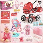 Baby Doll Stroller Set For Toddler Girls 3-5  A 12 5  Babydoll With Baby Doll