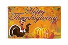 Thanksgiving Flag 3x5ft Happy Turkey Seasonal Decor Cute Thanksgiving Turkey