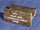 C  1890 Leadville Colorado Mine Ore Train Rail Section - Tabor House - Railway 