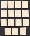 China-taiwan Sc  1091a 1953 Chiang Kai-shek Set Of 15 Used Singles From Folder