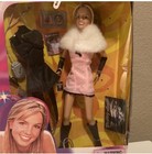 Britney Spears Live  In Concert Doll- Pink Dress With White Fur - 1999 - Nrfb 