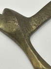 Vintage Brass Seagull Wall Hanging Bird In Flight Sculpture Mcm Coastal Decor