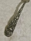 1 1920s S  Kirk   Son Inc Sterling Silver Repousse 7 25  Dinner lunch Fork