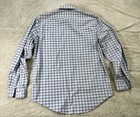 Van Heusen Dress Shirt Mens 16-16 5 32 33 L Blue Plaid Slim Wrinkle Free