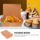  20 Pcs Pizza Container Flipped Paper Cases Boxes For Delivery