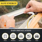Self Adhesive White Weather Stripping Foam  Block Cold Wind For Doors   Windows