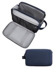 Travel Toiletry Bag For Men - Water-resistant Dopp Kit Organizer  Navy Blue  Lar