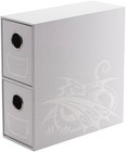 Dragon Shield Fortress   Tcg Collection Storage   2-card Drawers Vertical - Whit