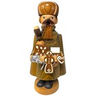 Vintage German Ersgebirge Salesman Incense Smoker 7 Inch Wooden Handcrafted