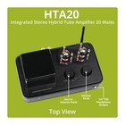 Dayton Audio Hta20 Integrated Stereo Hybrid Tube Amplifier 20 Watts