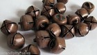 Lot Of 25 Antique Copper Finish Jingle Bells 10mm - 12mm Primitive   Steampunk