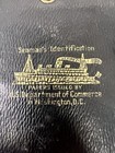 Antique Elk Leather Siemens Identification Wallet Us Department Of Commerce