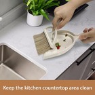 Mini Broom And Small Dustpan Brush - Hand Set  1set  Rice