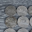 1961 1962 1963 Canada 5 Cent Nickel Lot Of 28 Coins Circulated Canadian Bulk