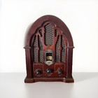 Vintage Ge Am fm Wooden Cathedral Replica Radio Model 7-4100ja