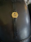 Vintage Seiko Gold Tone Mickey Mouse With Top Hat Watch  5y22-8039