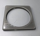 Vintage  Lucite Gray   Silver Square Bangle Mid Century