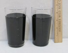  Vintage Highball Glasses Clear W  Black Wrap Drinkware Mid Century Lot Of 4