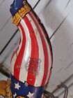 Vintage J  Chein 1940 s Tin Litho Wind Up Patriotic Clown Works Great Bright  