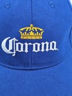 Corona Royal Blue Adjustable Adult Baseball Cap Hat Beer Embroidered Logo Euc