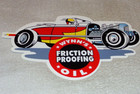 Vintage Wynn s Friction Proofing Oil Deuce Coupe Car Enamel Metal Gasoline Sign 