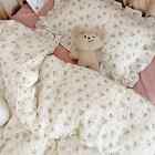 Baby Girl Crib Bedding Set Cherry Cotton Kit Duvet Cover Pillowcase No Filler