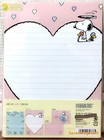 Square Peanuts Feelin  Groovy  Letter 10   Envelope 5 Set Snoopy Made In Japan