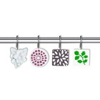Plastic Shower Curtain Hooks Set Of 12 Printing Shower Curtain Rings S-hooks