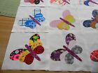 Set Of 12  Pretty  3 Tier   Butterfly  Appliqued   Quilting  Blocks   10 Inch