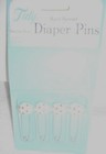 4-tidy Vintage Baby Diaper Safety Pins For Cloth Diapers Ladybugs Sealed Prop