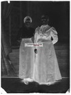 Antique Black And White Photo Glass Plate 9x12 Cm Women