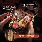 Cluebox Houdini s Escape Brain Teaser Puzzle Box For Adults