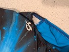 Gk Elite Child Large Gymnastics Dance Leotard Blue Galaxy Starburst Ultra Soft